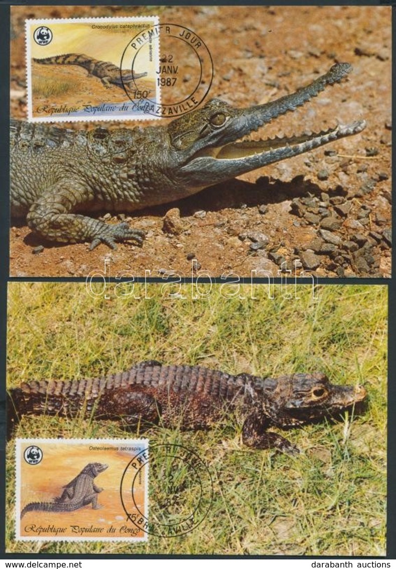 1987 WWF Krokodilok Sor Mi 1063-1066 4 CM - Other & Unclassified