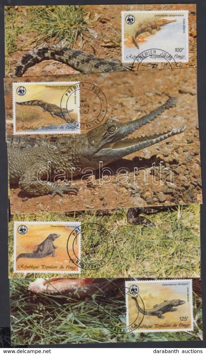 1987 WWF Krokodilok Sor Mi 1063-1066 4 CM - Other & Unclassified