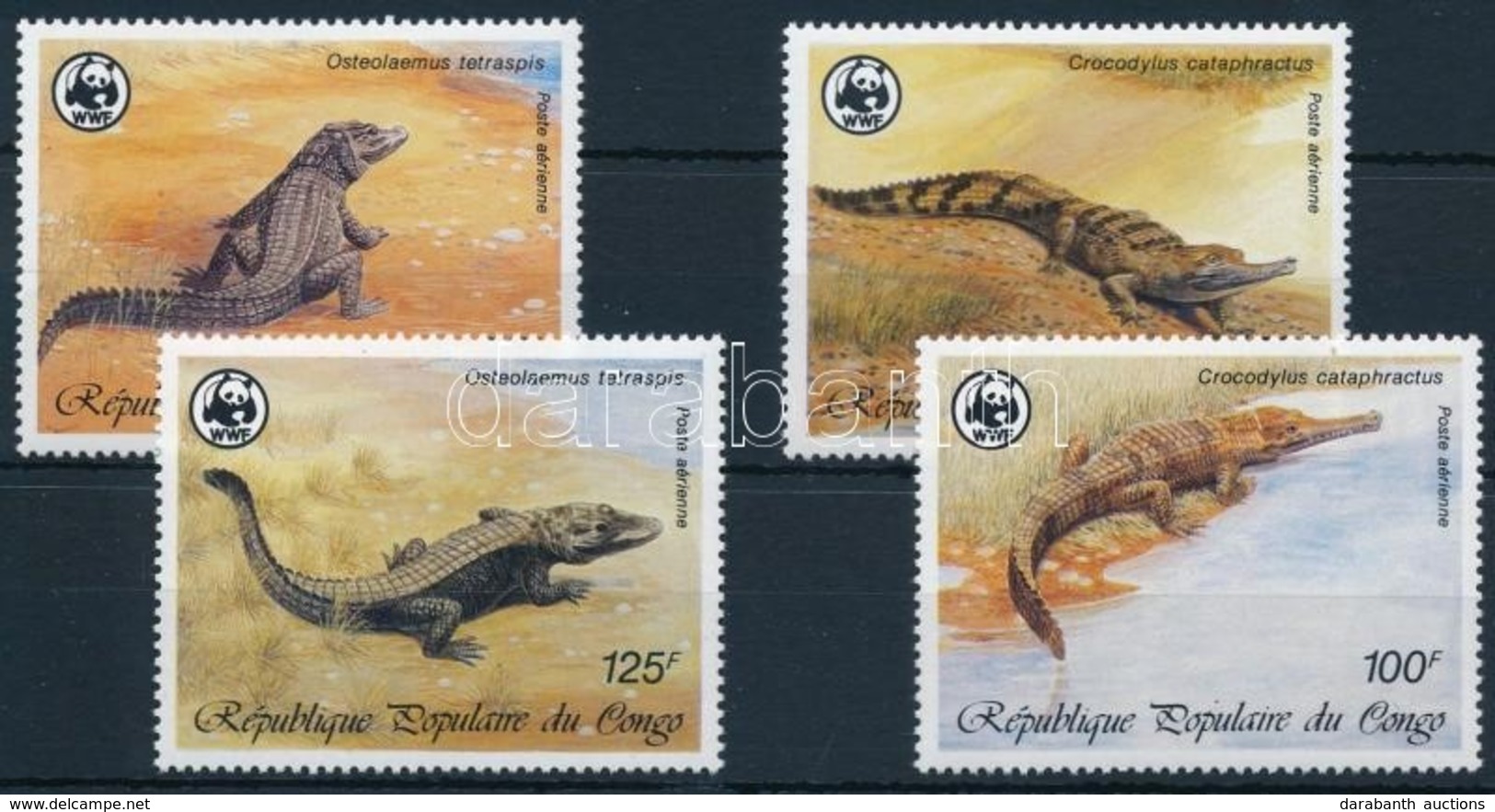 ** 1987 WWF: Krokodil Sor,
WWF: Crocodile Set
Mi 1063-1066 - Other & Unclassified