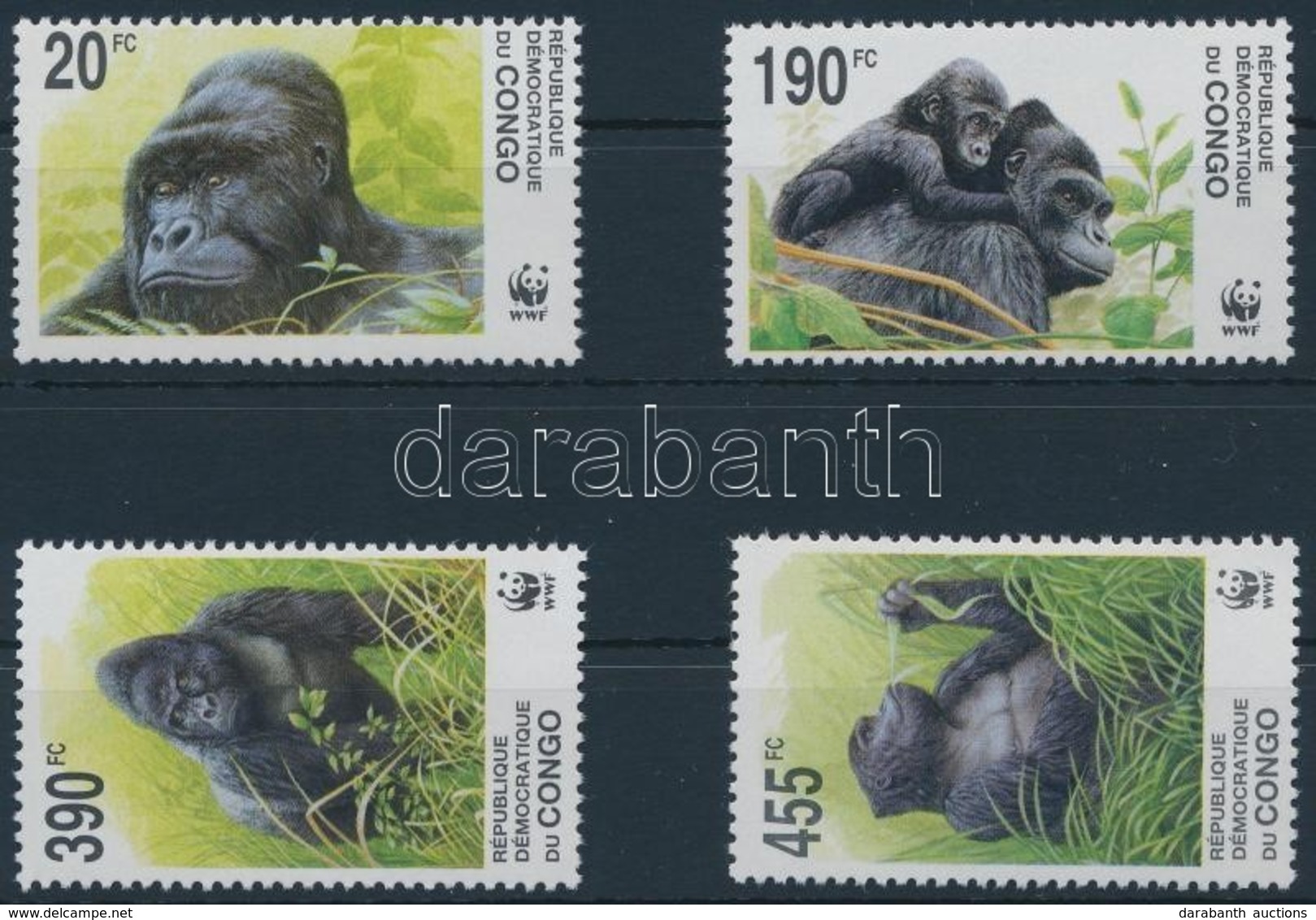 ** 2002 WWF Majmok Sor,
WWF Monkies Set
Mi 1708-1711 - Other & Unclassified