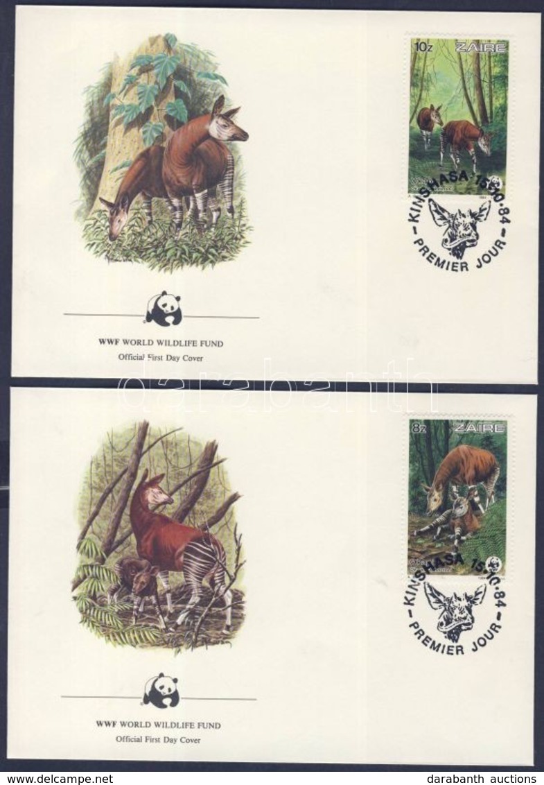 1984 WWF Okapik Sor 4 FDC-n Mi 875-878 - Other & Unclassified