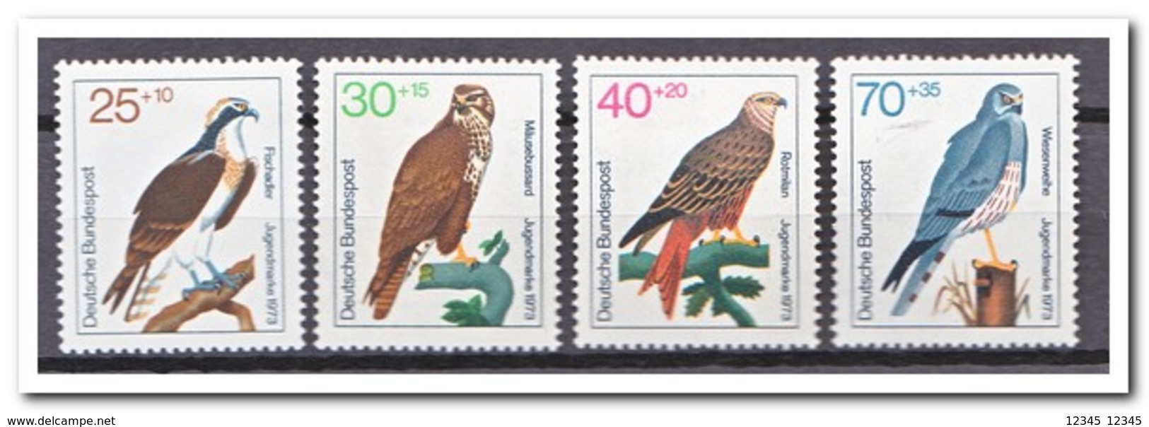 Duitsland 1973, Postfris MNH, Birds - Ongebruikt