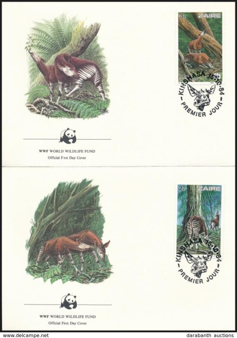 1984 WWF: Okapi Sor 4 Db FDC-n Mi 875-878 - Other & Unclassified