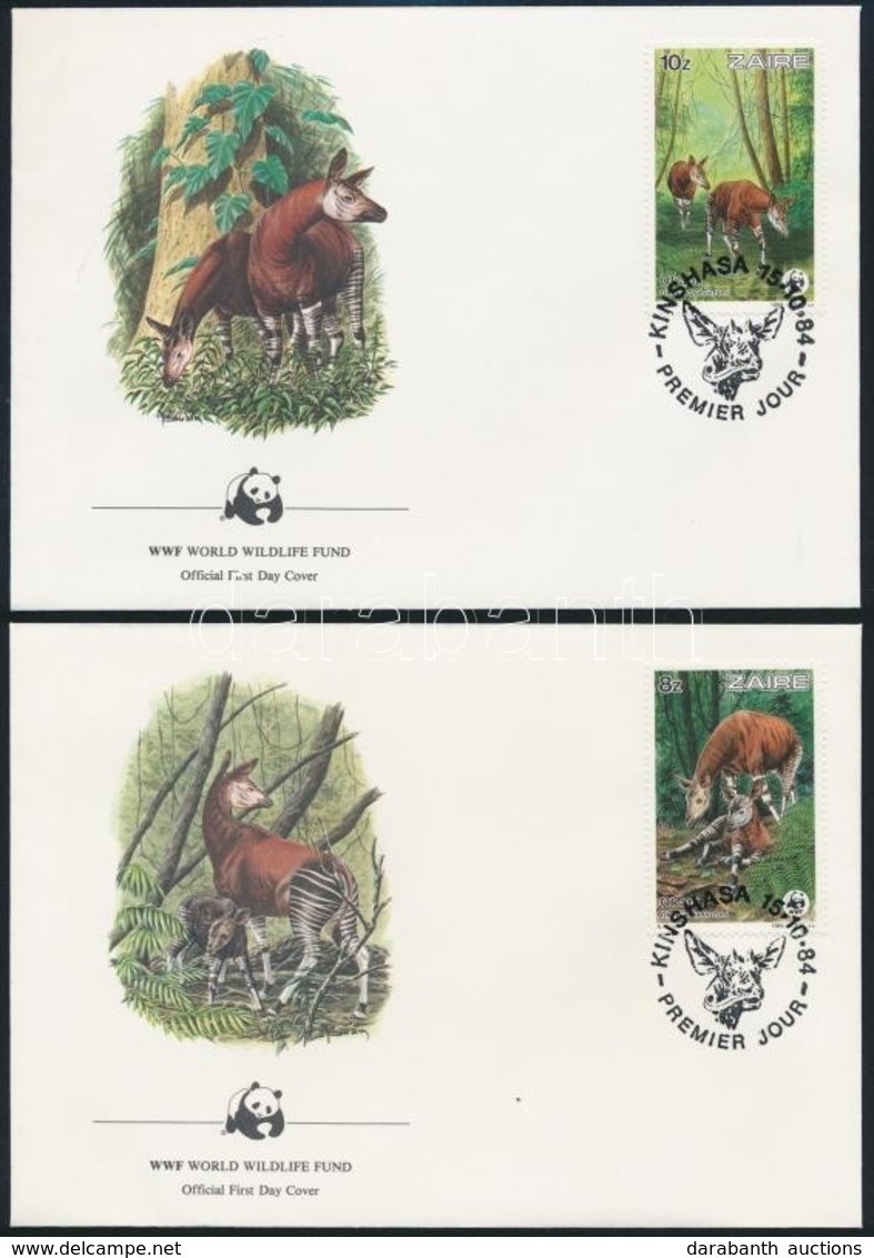 1984 WWF: Okapi Sor Mi 875-878 4 Db FDC-n - Other & Unclassified