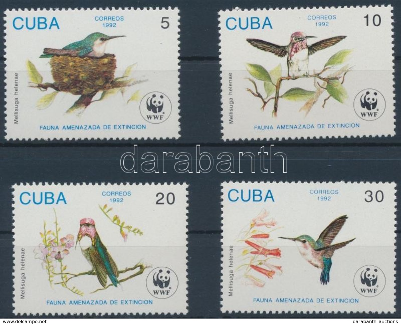 ** 1992 WWF Kolibri Sor + 4 FDC Mi 3589-3592 - Other & Unclassified