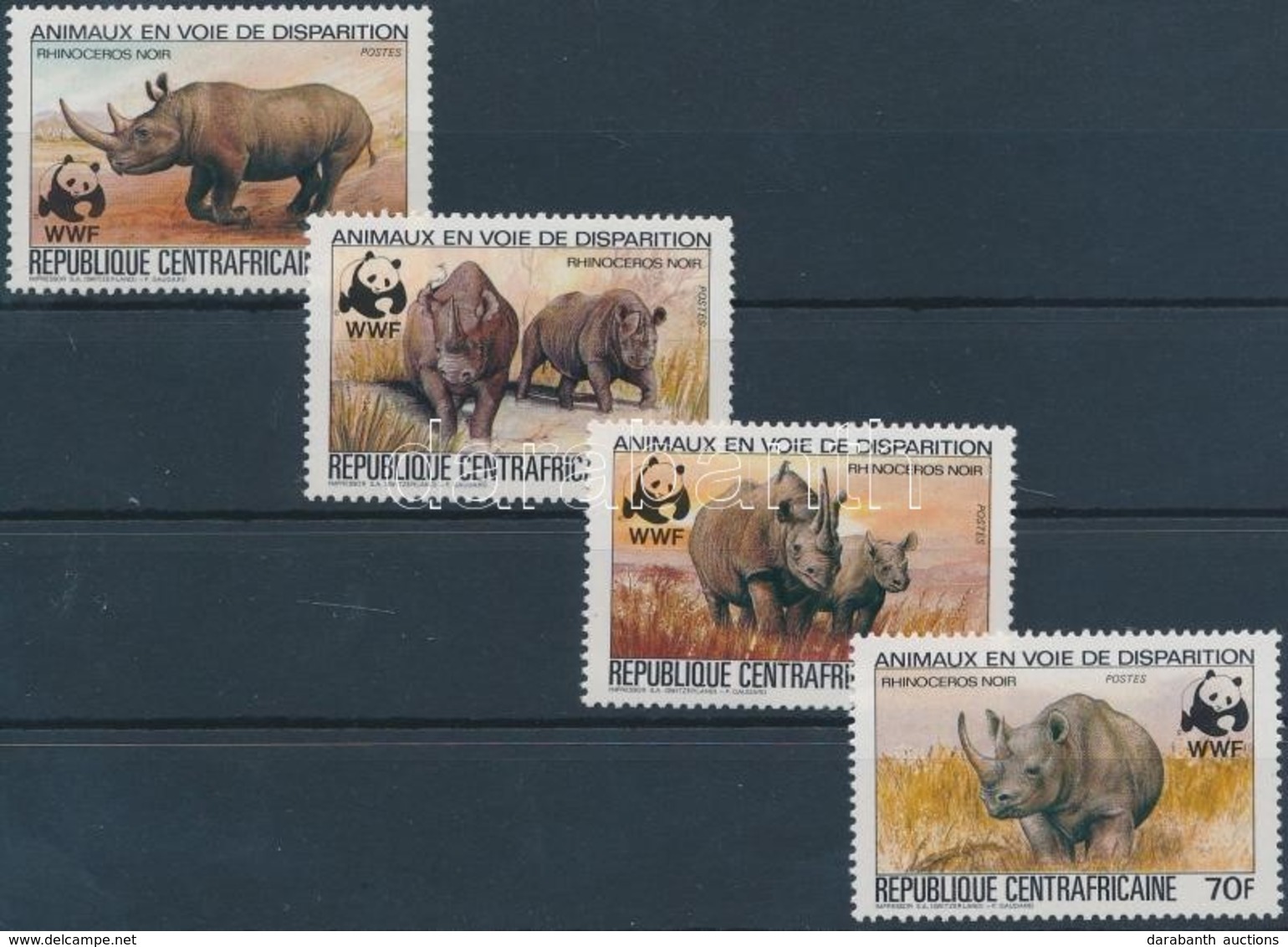 ** 1983 WWF Orrszarvúk Sor Mi 985-988 A - Other & Unclassified