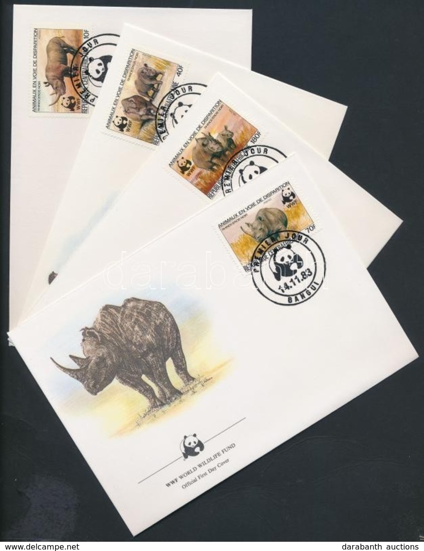 1983 WWF Orrszarvúk Sor Mi 985-988 A 4 FDC - Other & Unclassified