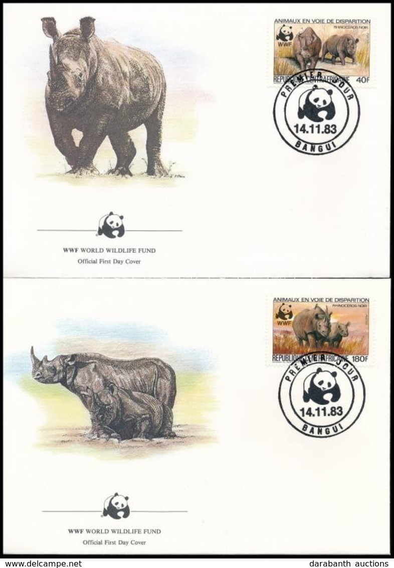 1983 WWF Orrszarvúk Sor Mi 985-988 A 4 FDC - Other & Unclassified