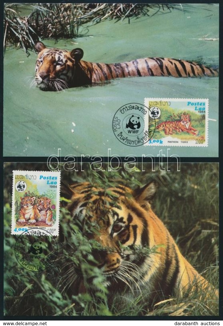 1984 WWF: Tigris Sor 4 Db CM-en Mi 706-709 - Autres & Non Classés