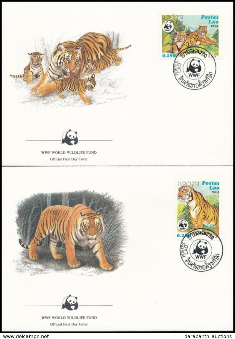 1984 WWF: Tigris Sor 4 Db FDC-n Mi 706-709 - Other & Unclassified
