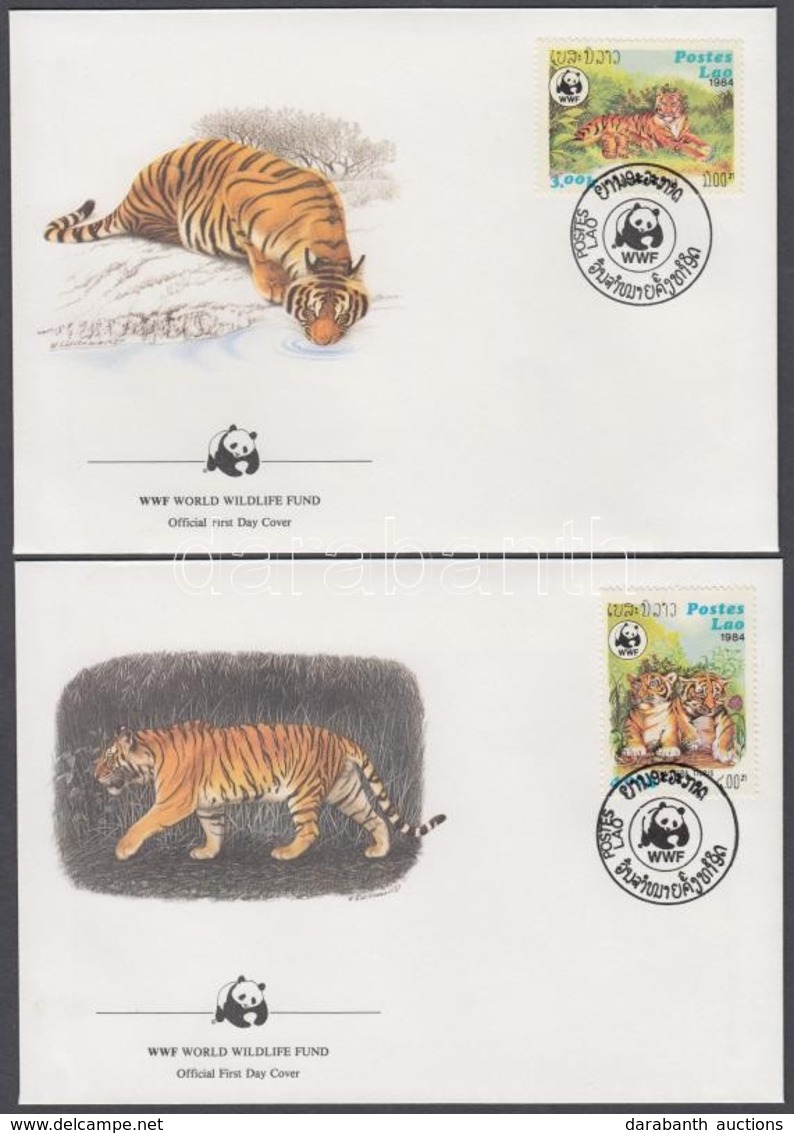 1984 WWF: Tigrisek Sor 4 Db FDC-n Mi 706-709 - Other & Unclassified