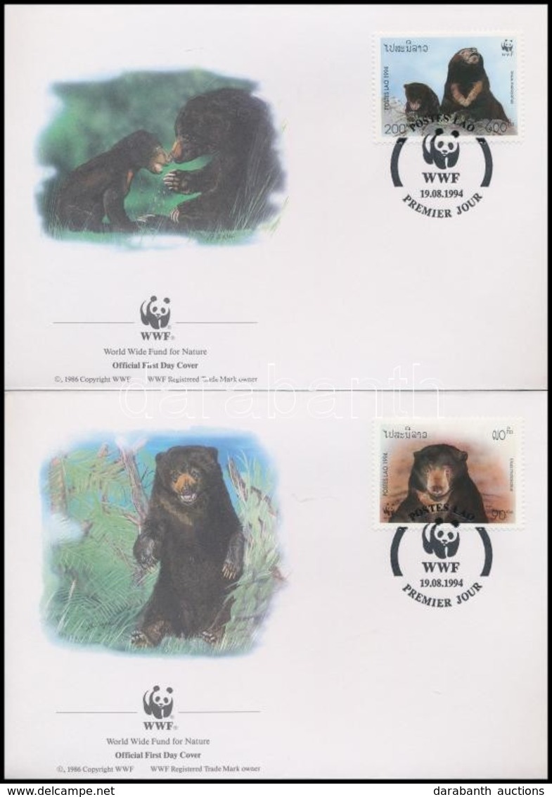 ** 1994 WWF: Maláj Medve Sor Mi 1410-1413 + 4 Db FDC-n - Autres & Non Classés