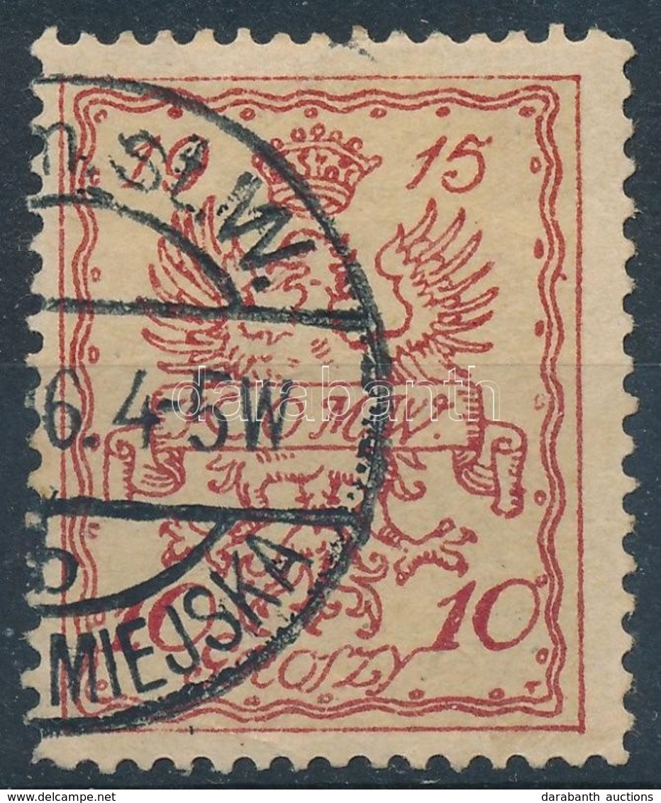 O Varsói Helyi Kiadás 1915 Mi 2b (Mi EUR 75,-) - Otros & Sin Clasificación