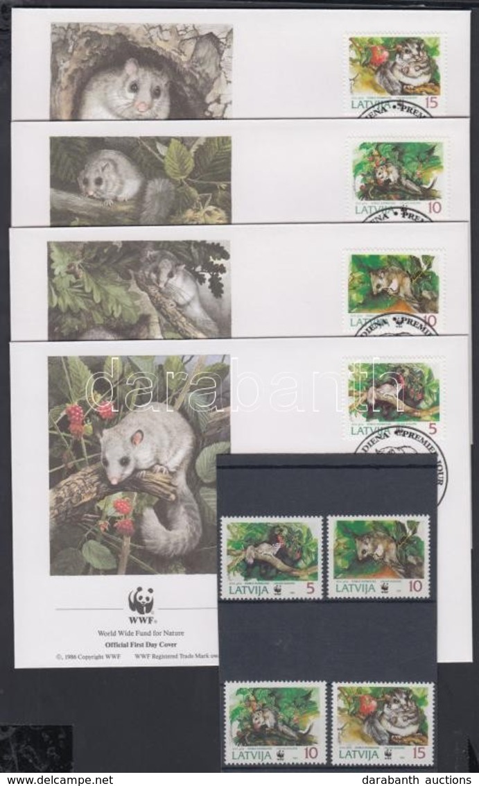 ** 1994 WWF Nagy Pele Sor + 4 FDC Mi 378-381 - Other & Unclassified