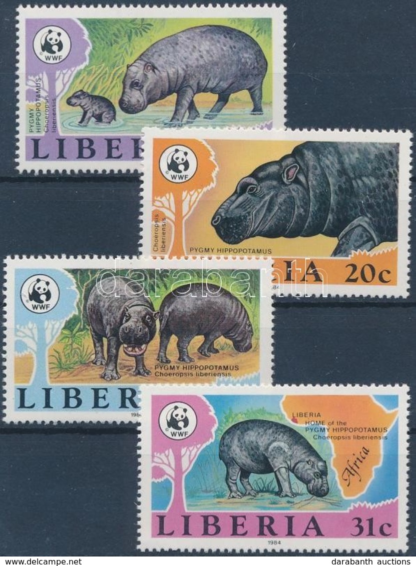 ** 1984 WWF Vízilovak Sor Mi 1315-1318 - Other & Unclassified