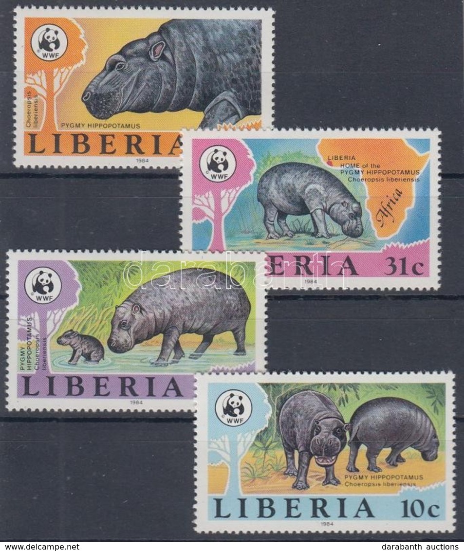 ** 1984 WWF Vízilovak Sor Mi 1315-1318 - Other & Unclassified