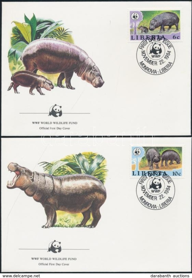 1984 WWF: Törpevíziló Sor Mi 1315-1318 4 Db FDC-n - Autres & Non Classés