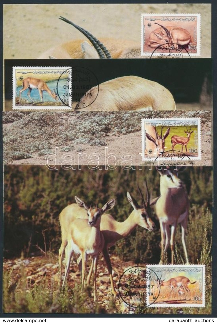 1987 WWF Gazella Sor Mi 1753-1756 CM - Other & Unclassified