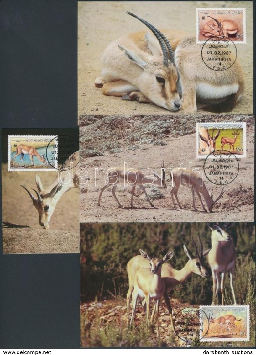 1987 WWF: Gazella Sor 4 Db CM-en Mi 1753-1756 - Other & Unclassified