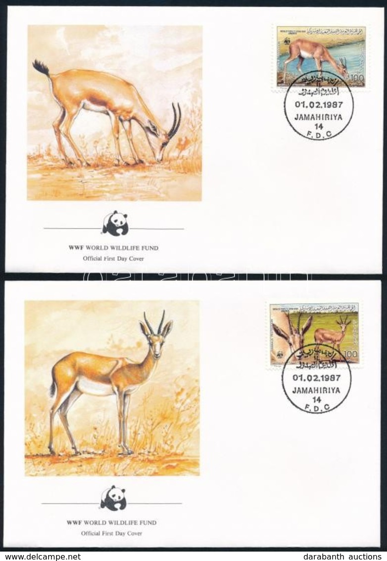 1987 WWF: Gazella Sor 4 Db FDC-n Mi 1753-1756 - Other & Unclassified