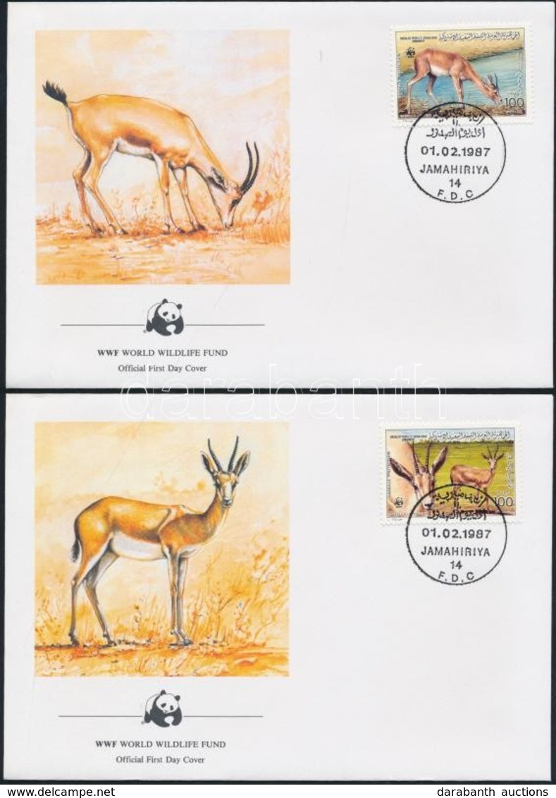1987 WWF: Homoki Gazella Sor Mi 1753-1756 4 Db FDC-n - Other & Unclassified