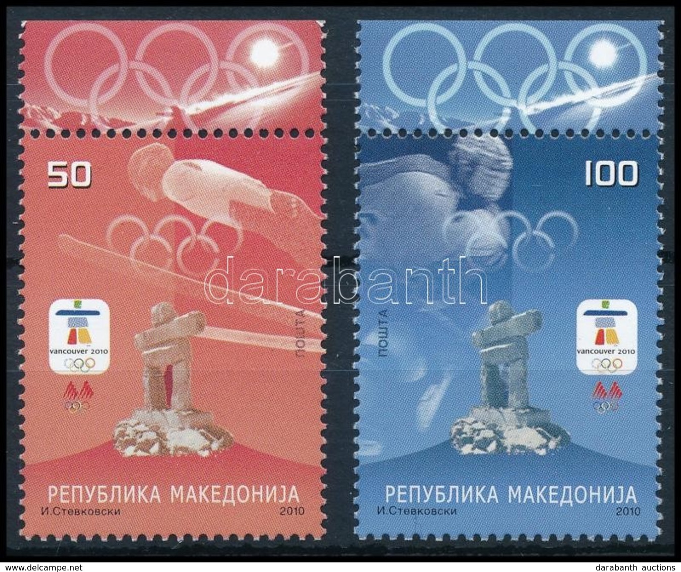 ** 2010 Téli Olimpia, Vancouver Sor,
Winter Olympics, Vancouver Set
Mi 535-536 - Other & Unclassified