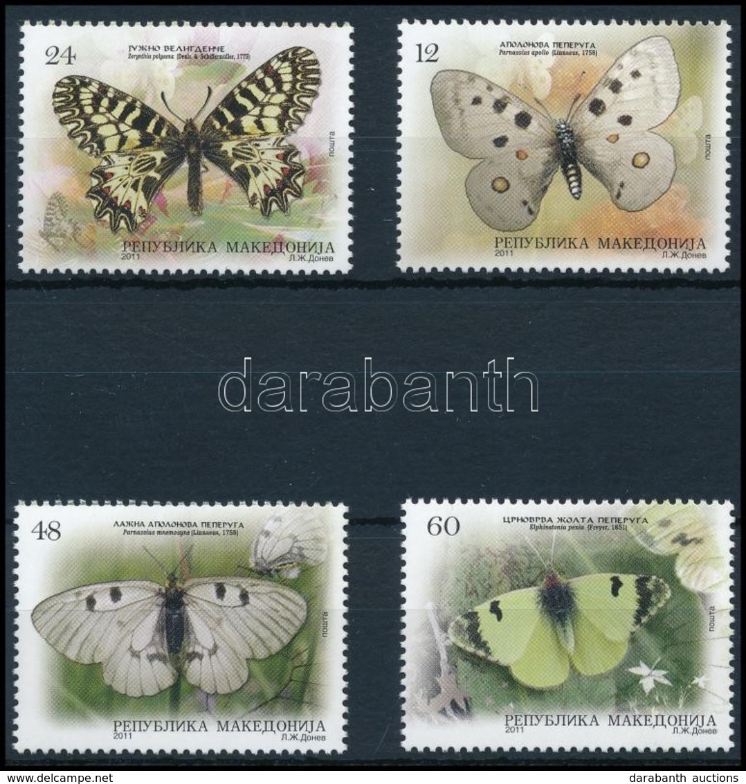 ** 2011 Lepke Sor,
Butterfly Set
Mi 614-617 - Andere & Zonder Classificatie