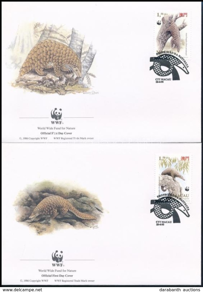 1995 WWF: Kínai Tobzoska Sor 4 Db FDC-n Mi 795-798 - Other & Unclassified