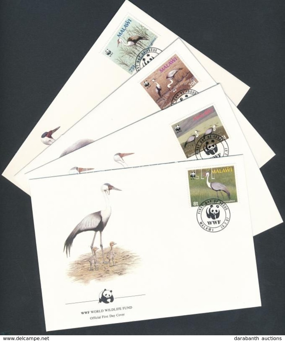 1987 WWF Darvak Sor Mi 477 X - 480 X 4 FDC - Autres & Non Classés