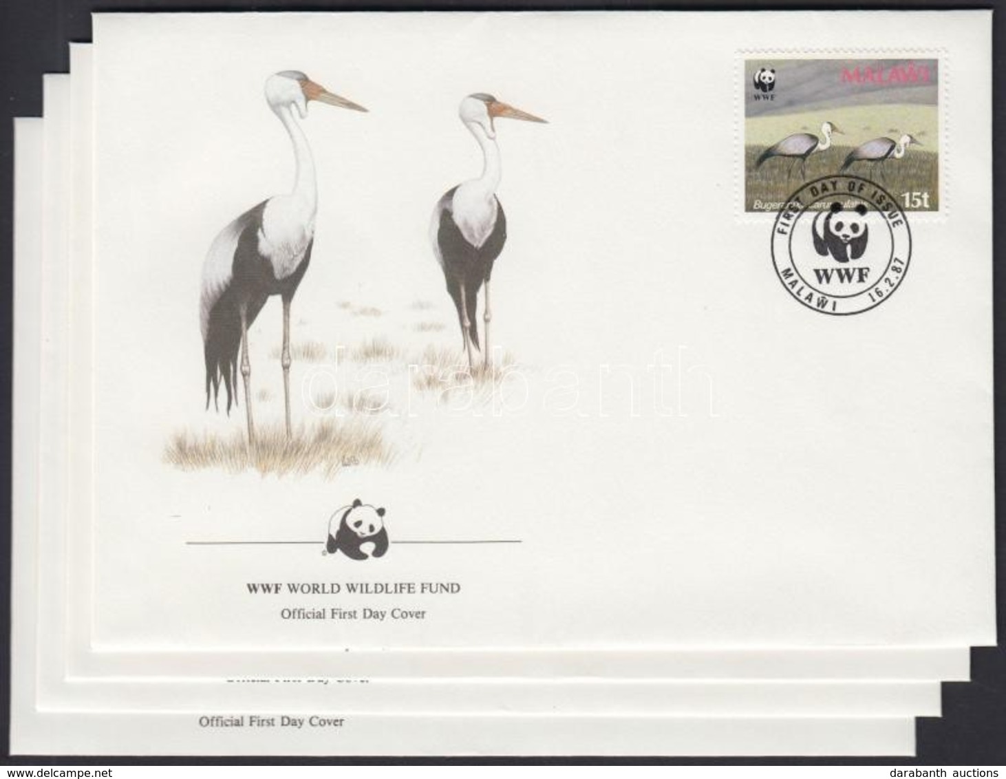 1987 WWF: Madár Sor Mi 477-480 X 4 FDC-n - Other & Unclassified