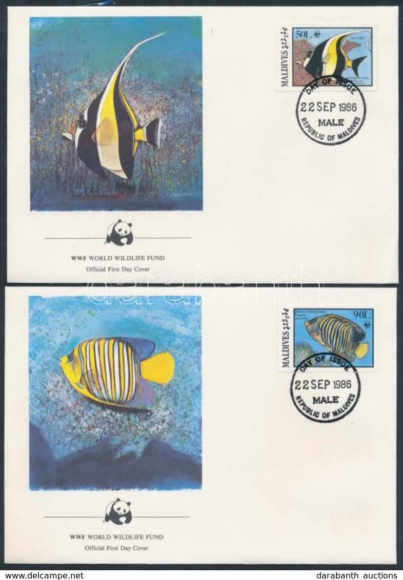 1986 WWF Halak Sor 4 FDC-n Mi 1198-1201 - Other & Unclassified