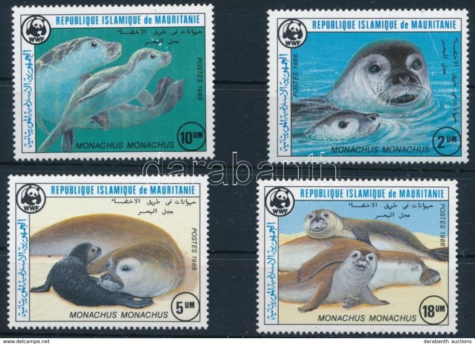 ** 1986 WWF: Mediterrán Barátfóka Sor Mi 871-874 - Other & Unclassified