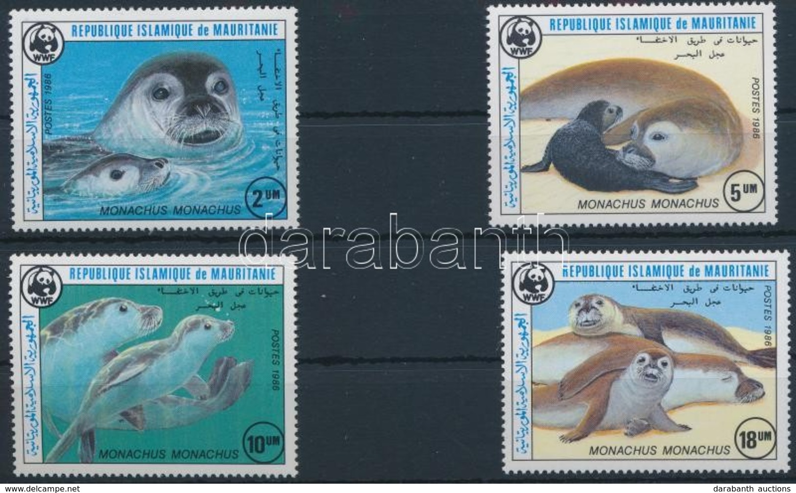 ** 1986 WWF: Mediterrán Barátfóka Sor Mi 871-874 - Other & Unclassified