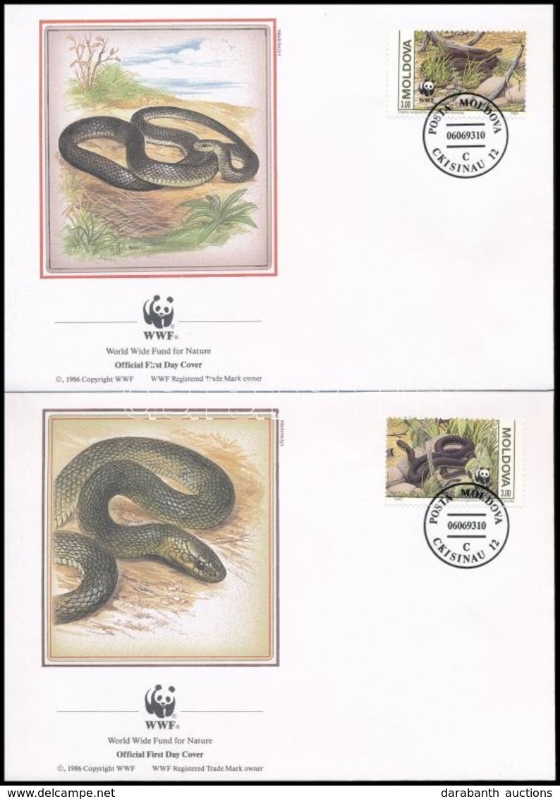 1993 WWF: Kígyó Sor 4 FDC-n + Négyestömb Mi 50-53 - Andere & Zonder Classificatie