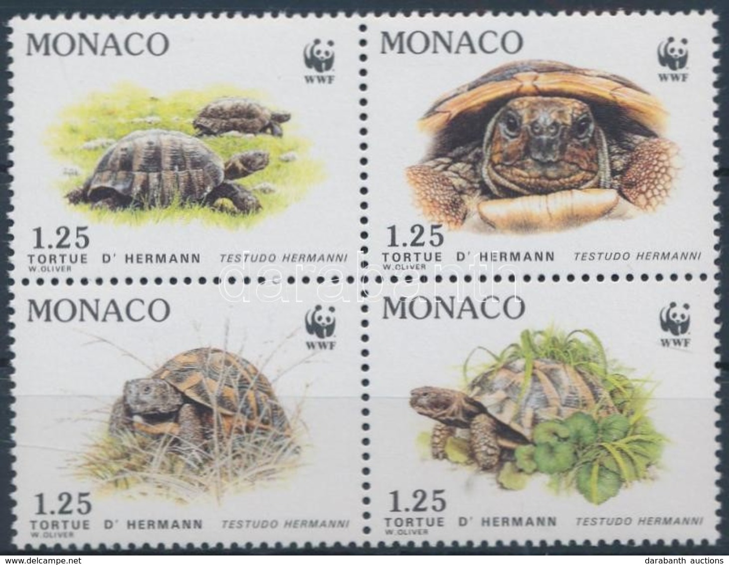 ** 1991 WWF Görög Teknős Négyestömb + 4 FDC Mi 2046-2049 - Other & Unclassified