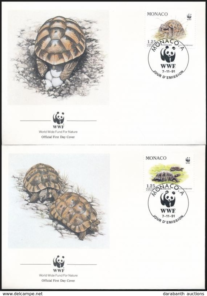 1991 WWF: Görög Teknős Sor 4 FDC-n Mi 2046-2049 - Andere & Zonder Classificatie