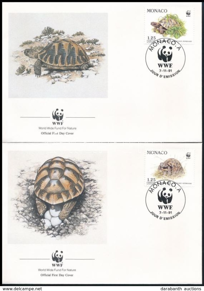 1991 WWF: Görög Teknős Sor Mi 2046-2049 4 Db FDC-n - Other & Unclassified
