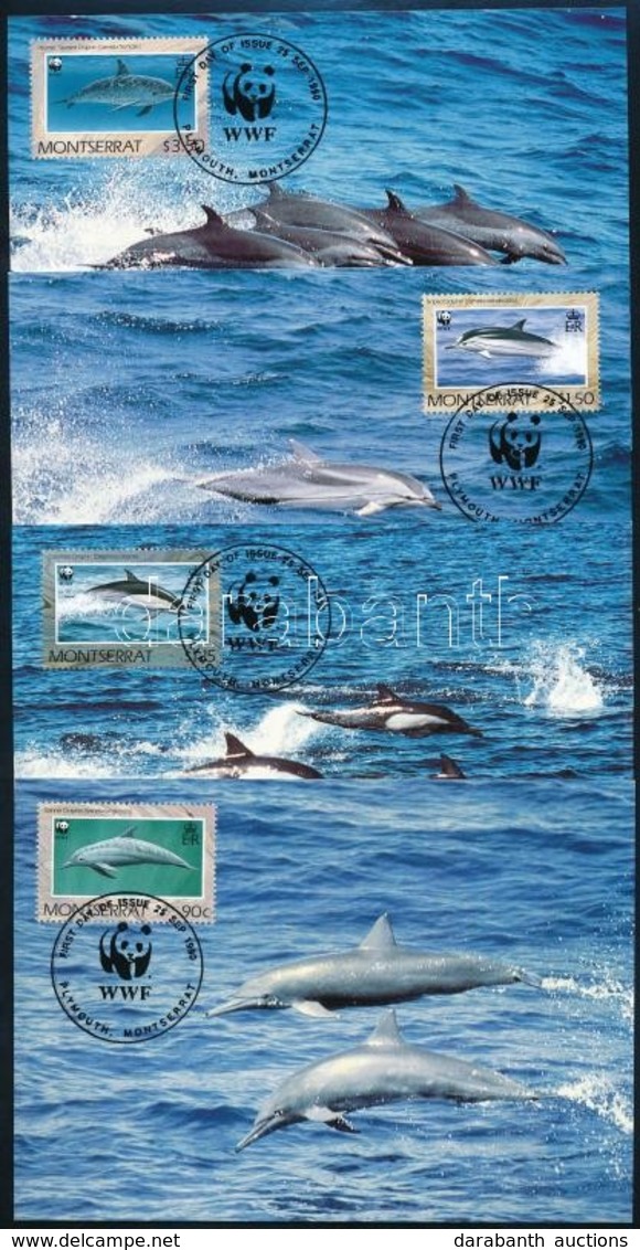 1990 WWF Delfinek Sor 4 Db CM-en Mi 786-789 - Other & Unclassified