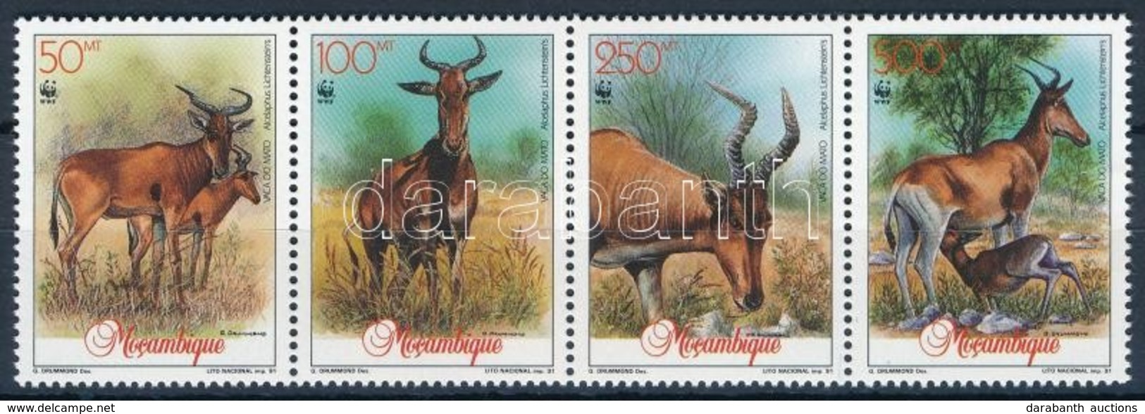 ** 1991 WWF: Antilop Négyescsík + Sor 4 FDC-n Mi 1231-1234 - Other & Unclassified