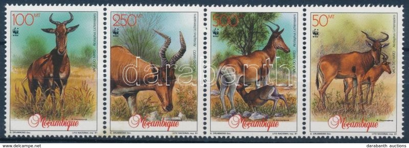 ** 1991 WWF: Antilop Négyescsík + Sor 4 FDC-n Mi 1231-1234 - Other & Unclassified