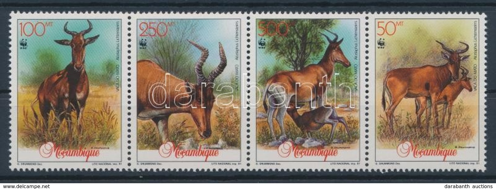 ** 1991 WWF: Antilop Négyescsík Mi 1231-1234 - Andere & Zonder Classificatie