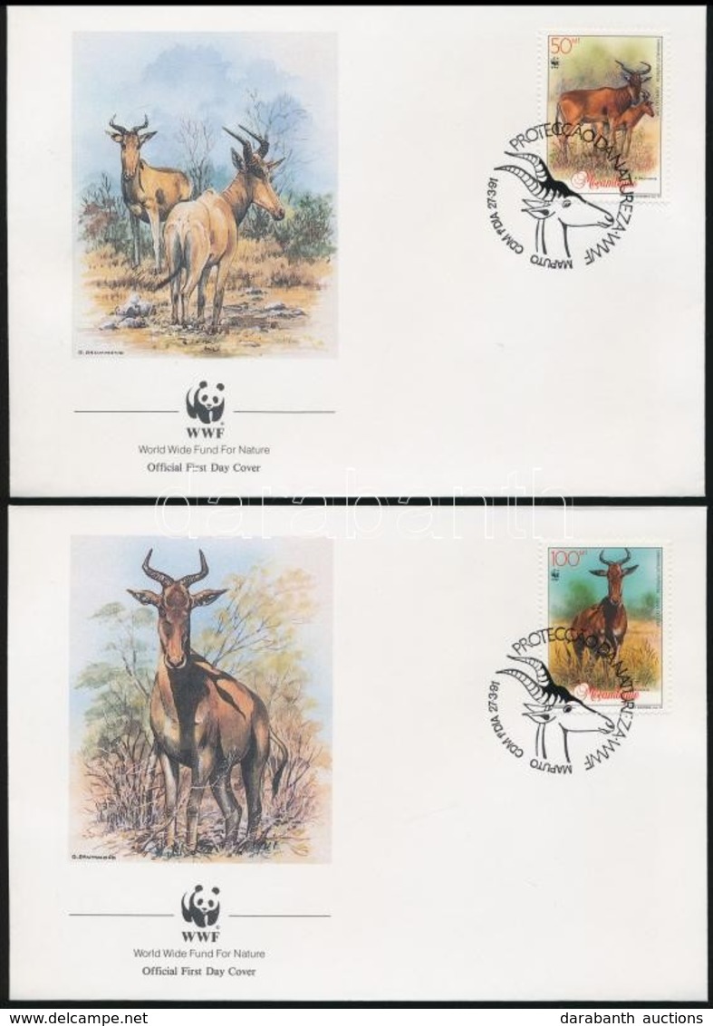 1991 WWF: Antilopok Sor  4 Db FDC-n Mi 1231-1234 - Other & Unclassified