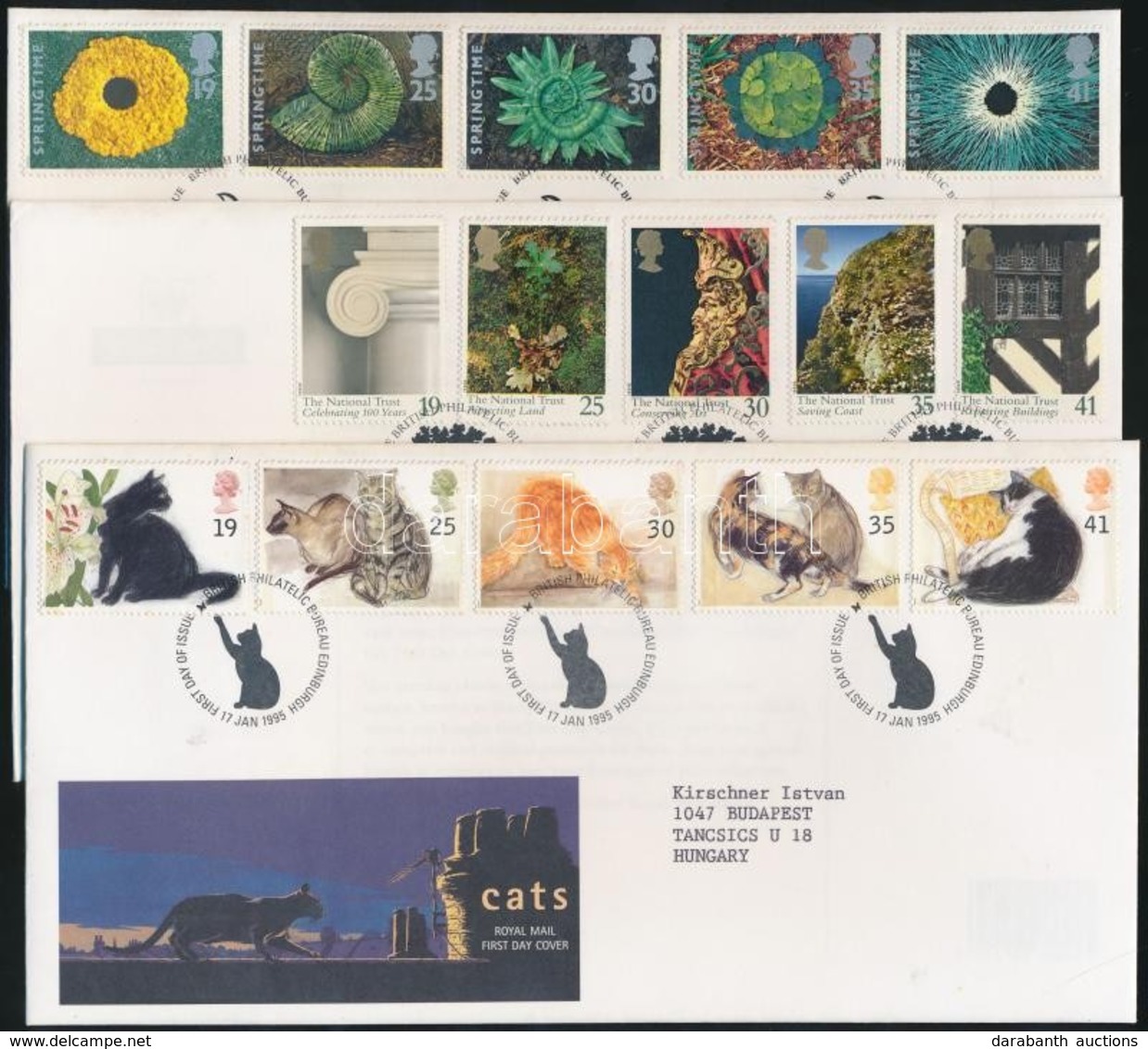 1995 3 Klf Sor 3db FDC-n - Other & Unclassified