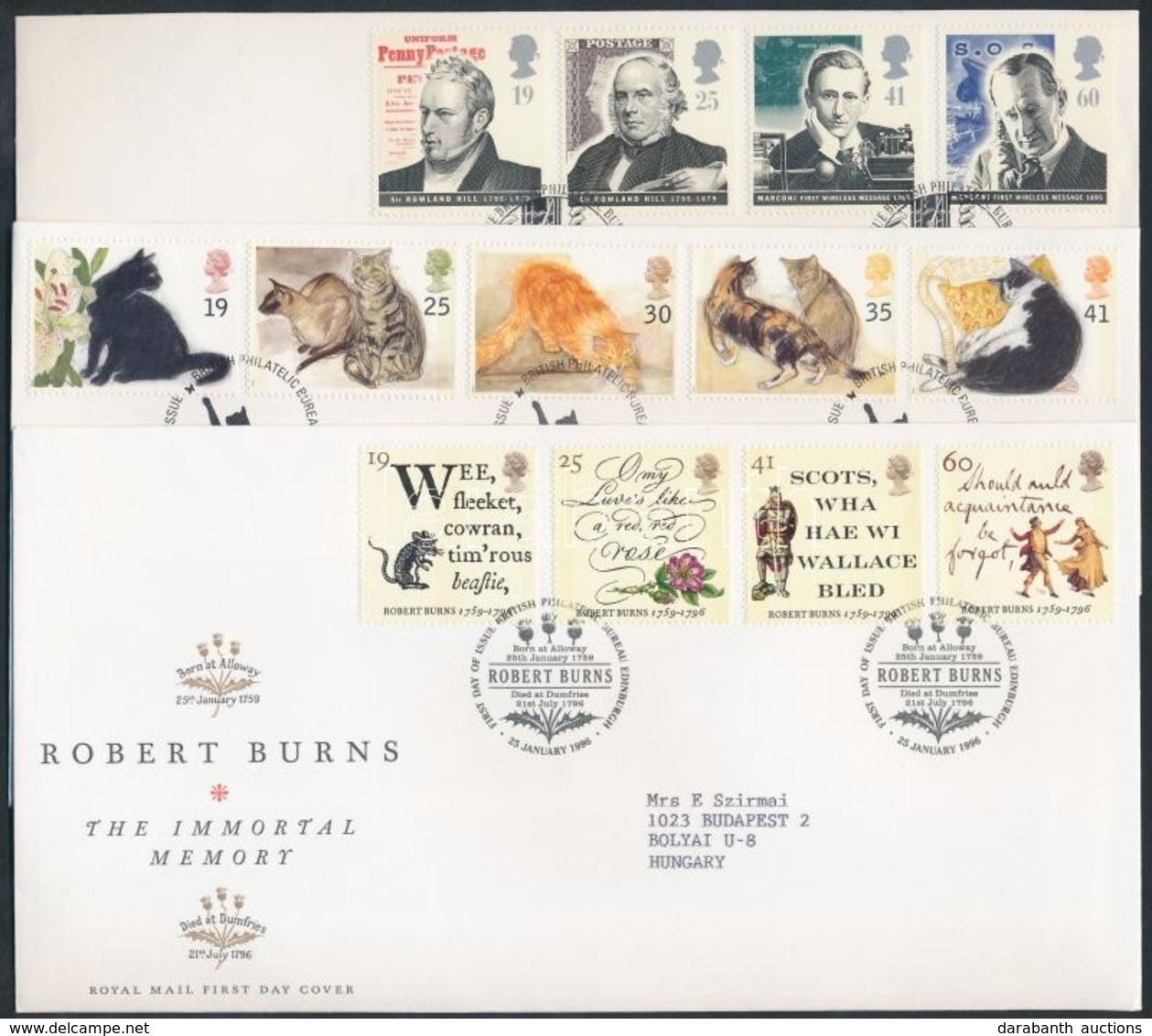 1995-1996 3 Db FDC - Other & Unclassified