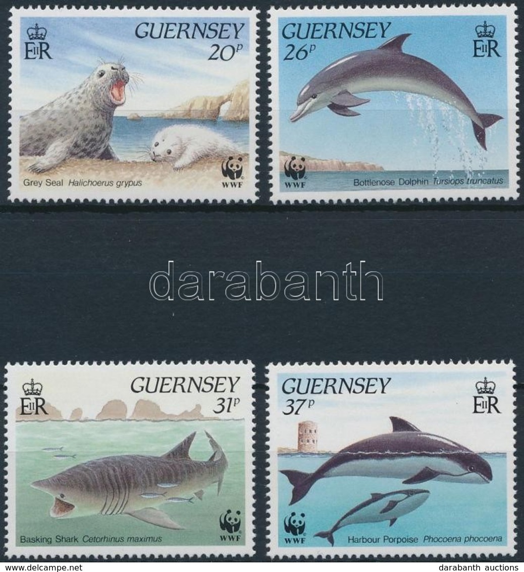 ** 1990 WWF: Tengeri élővilág Sor Mi 497-500 + 4 Db FDC - Autres & Non Classés