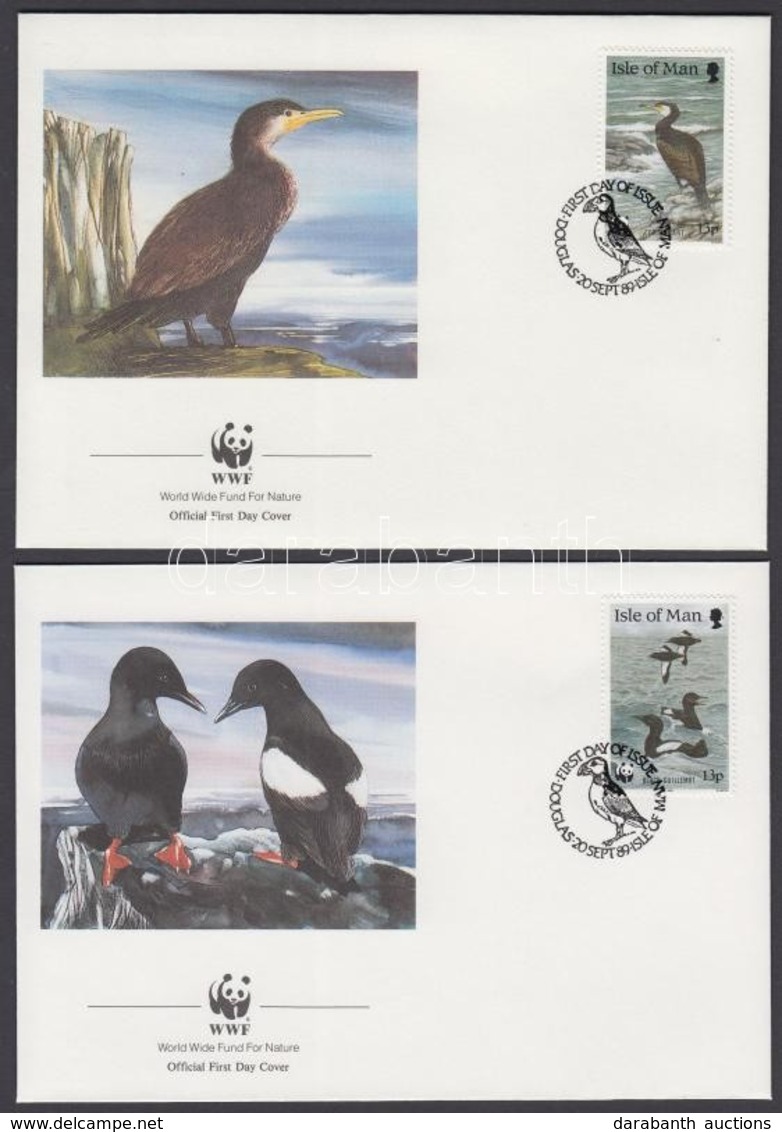 1989 WWF Tengeri Madarak Sor Mi 408-411 4 FDC - Other & Unclassified