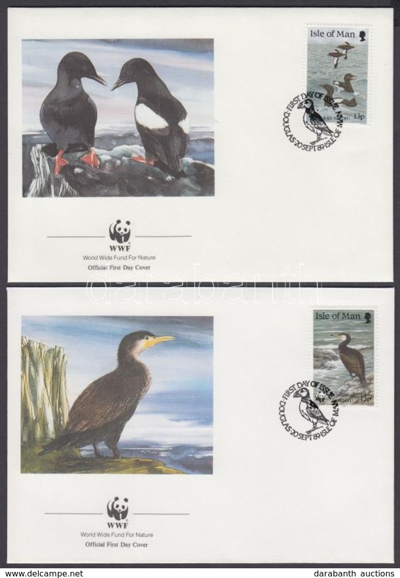 1989 WWF Tengeri Madarak Sor Mi 408-411 4 FDC - Other & Unclassified