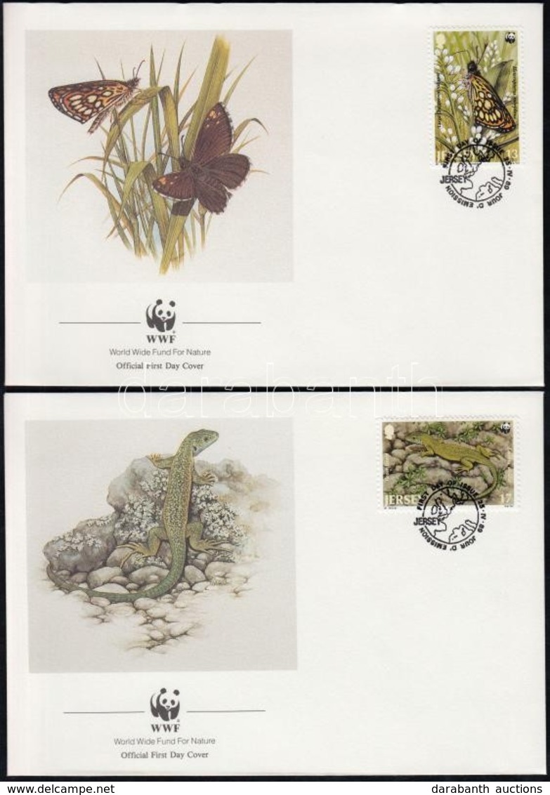 1989 WWF: Állatvilág Sor 4 Db FDC-n Mi 480-483 - Other & Unclassified