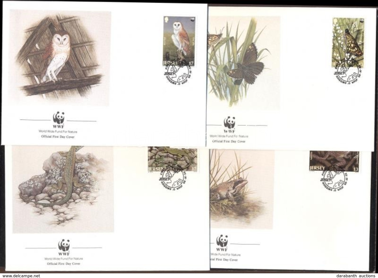 ** 1989 WWF: Ritka állatok Mi 480-483 + 4 Db FDC - Other & Unclassified