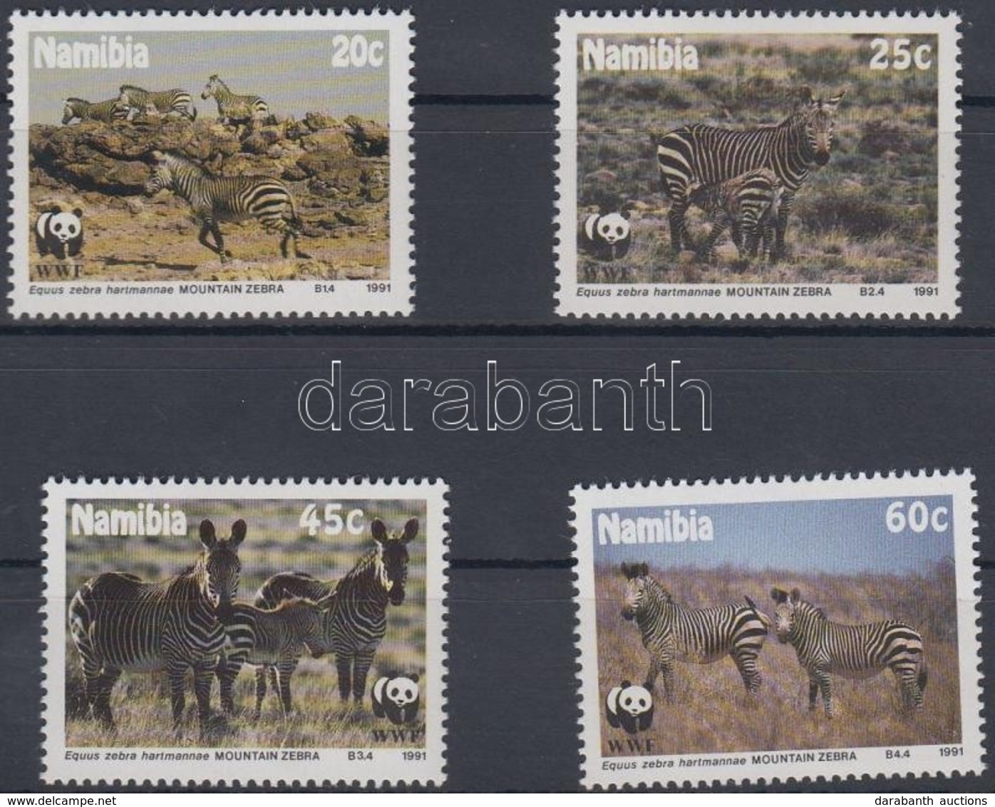 ** 1991 WWF Zebrák Sor + 4 FDC Mi 702-705 - Other & Unclassified